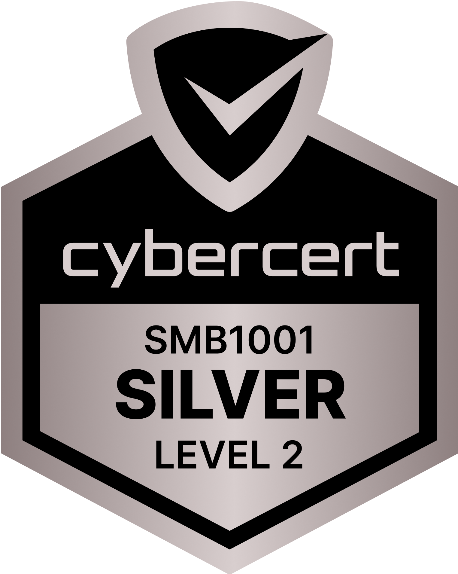 SMB1001:2026 Silver Level 2 certification badge